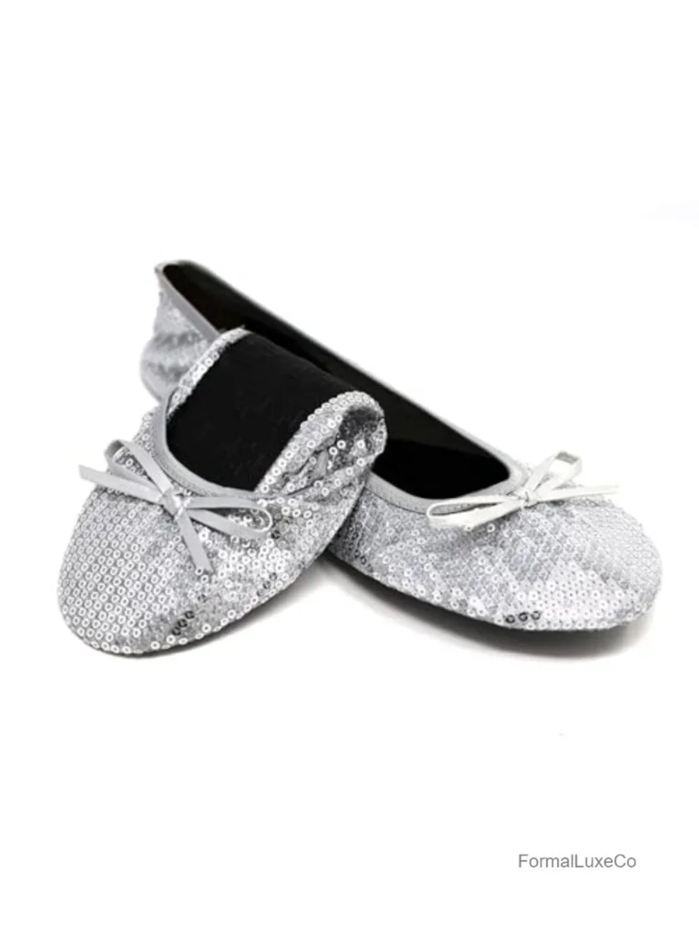 Foldable Ballet Flats for Women - Cushioned, Slip Resistant, Portable Travel